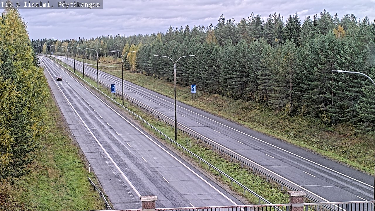 Weather Camera Image Road 5 Iisalmi, Pöytäkangas, Iisalmi, Pohjois-Savo