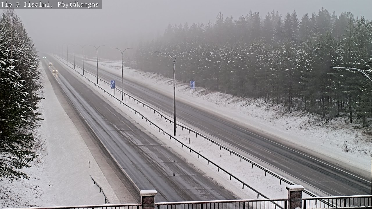 Weather Camera Image Road 5 Iisalmi, Pöytäkangas, Iisalmi, Pohjois-Savo