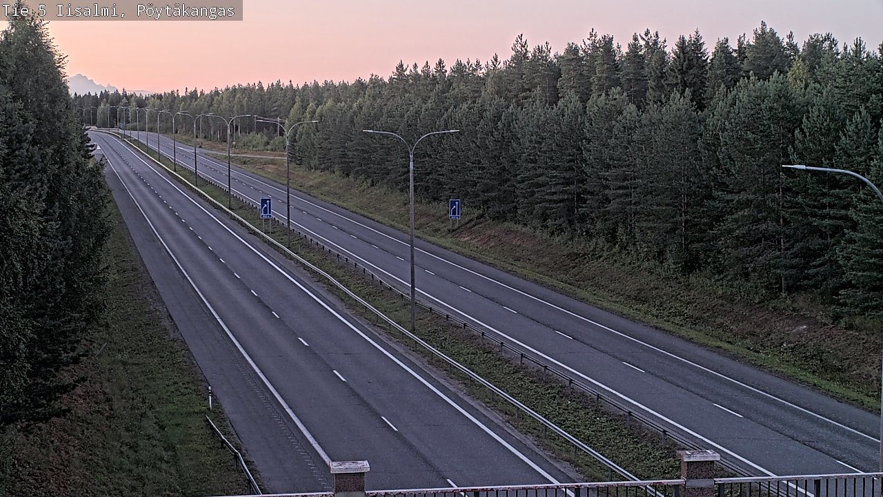 Weather Camera Image Road 5 Iisalmi, Pöytäkangas, Iisalmi, Pohjois-Savo