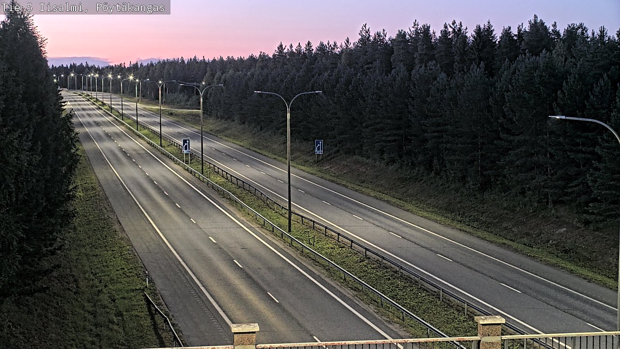Weather Camera Image Road 5 Iisalmi, Pöytäkangas, Iisalmi, Pohjois-Savo