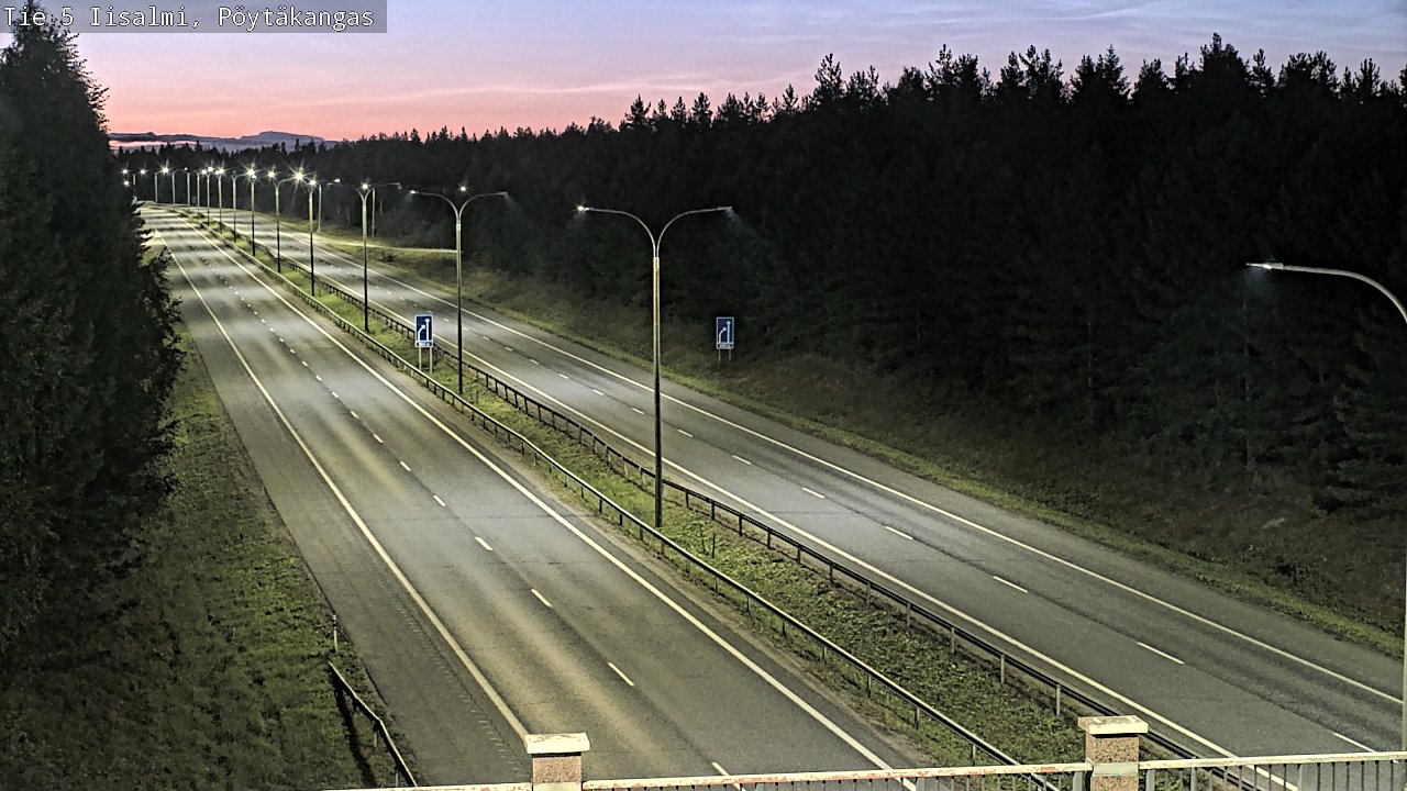 Weather Camera Image Road 5 Iisalmi, Pöytäkangas, Iisalmi, Pohjois-Savo