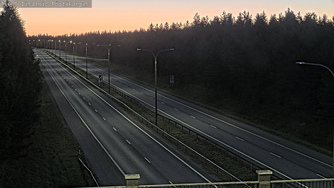 Weather Camera Image Road 5 Iisalmi, Pöytäkangas, Iisalmi, Pohjois-Savo