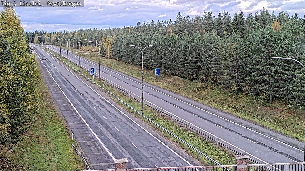 Weather Camera Image Road 5 Iisalmi, Pöytäkangas, Iisalmi, Pohjois-Savo