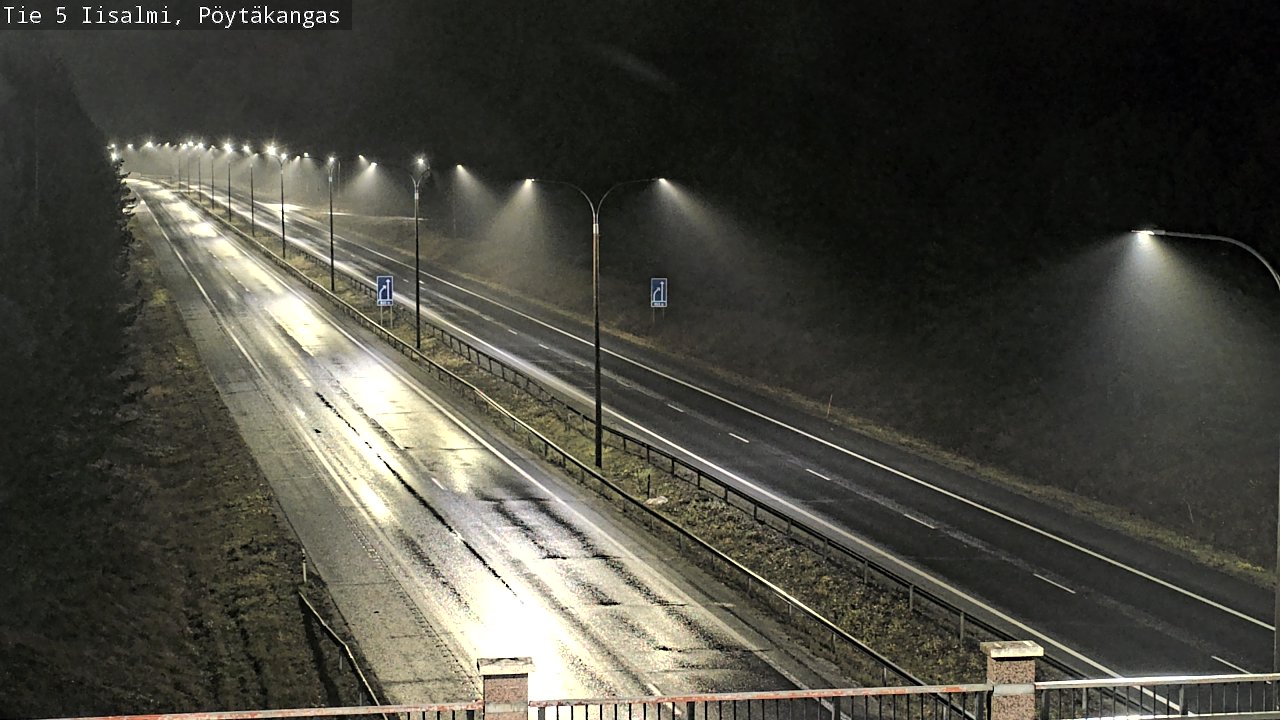 Weather Camera Image Road 5 Iisalmi, Pöytäkangas, Iisalmi, Pohjois-Savo