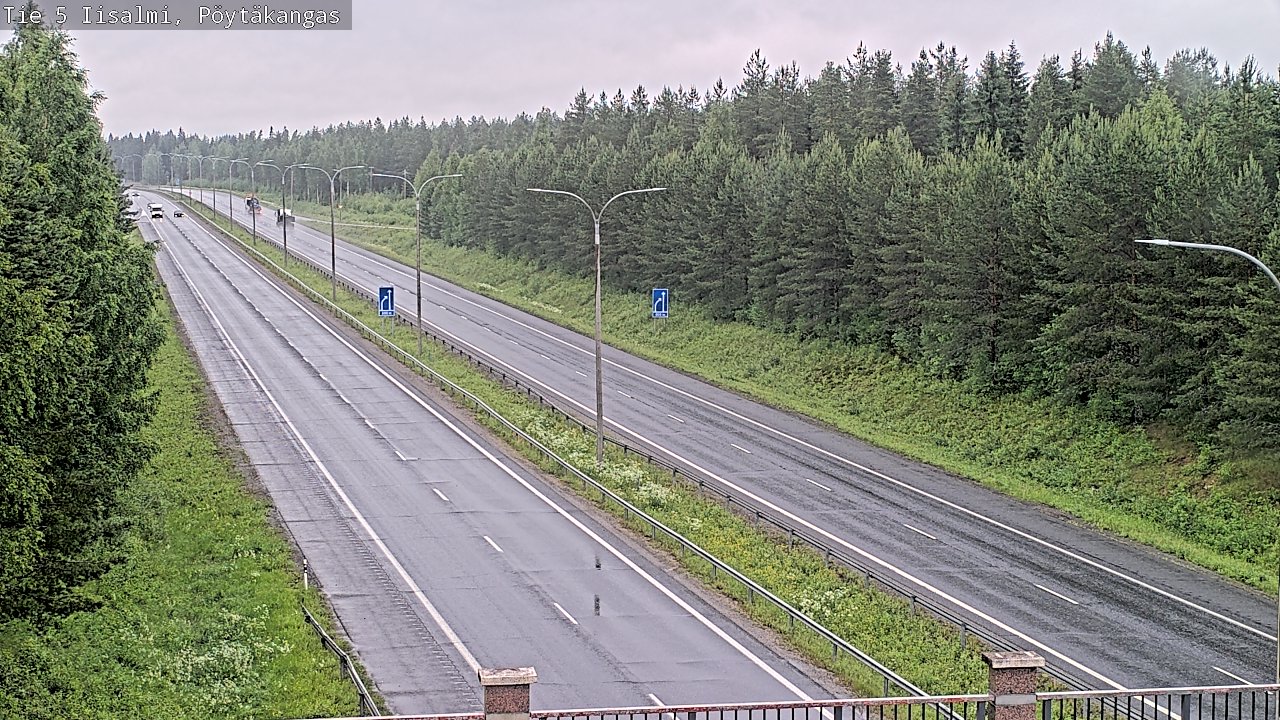 Weather Camera Image Väg 5 Idensalmi, Pöytäkangas, Iisalmi, Pohjois-Savo