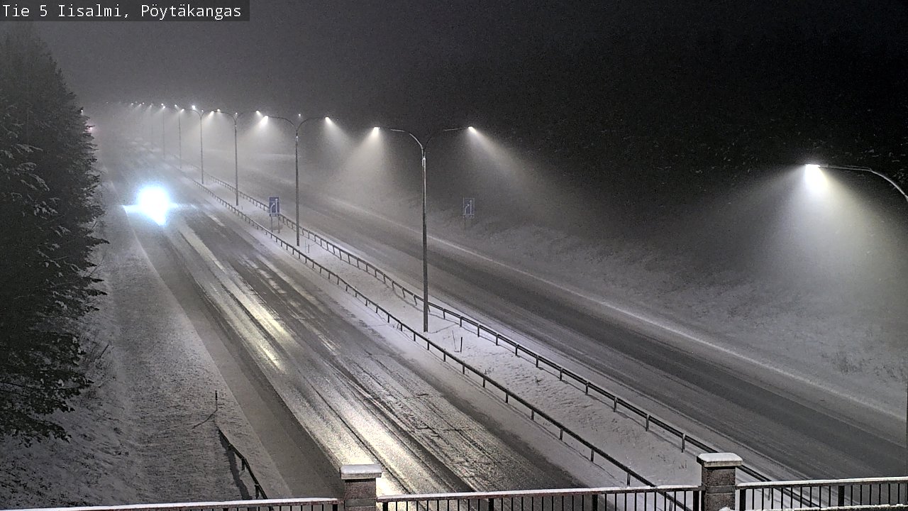 Weather Camera Image Road 5 Iisalmi, Pöytäkangas, Iisalmi, Pohjois-Savo