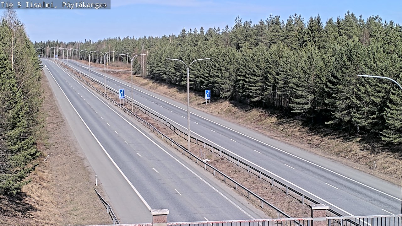 Weather Camera Image Väg 5 Idensalmi, Pöytäkangas, Iisalmi, Pohjois-Savo