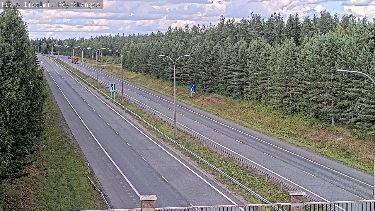 Weather Camera Image Road 5 Iisalmi, Pöytäkangas, Iisalmi, Pohjois-Savo