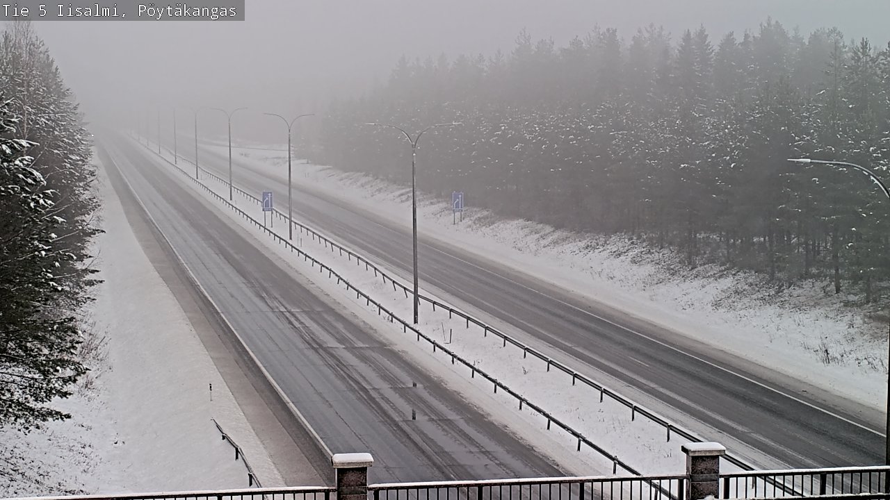 Weather Camera Image Road 5 Iisalmi, Pöytäkangas, Iisalmi, Pohjois-Savo