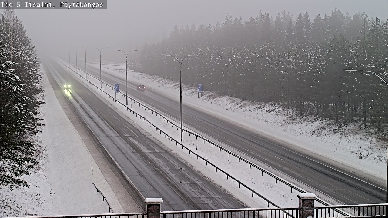 Weather Camera Image Road 5 Iisalmi, Pöytäkangas, Iisalmi, Pohjois-Savo