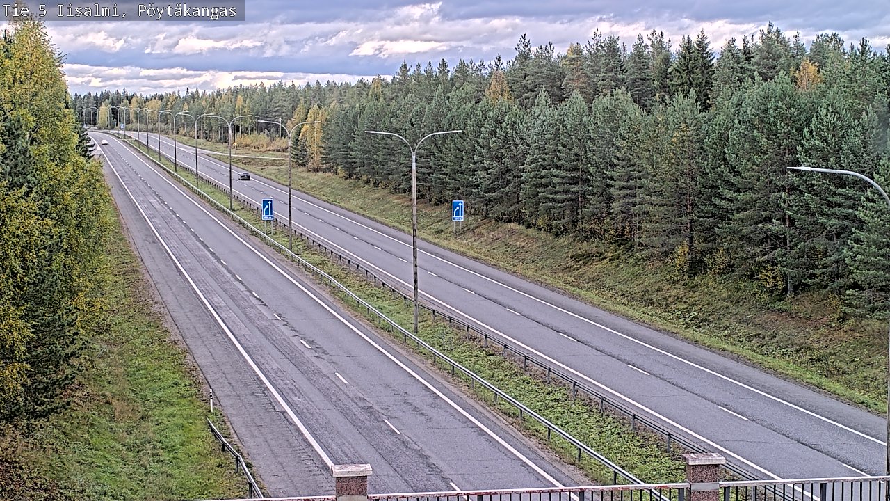 Weather Camera Image Road 5 Iisalmi, Pöytäkangas, Iisalmi, Pohjois-Savo