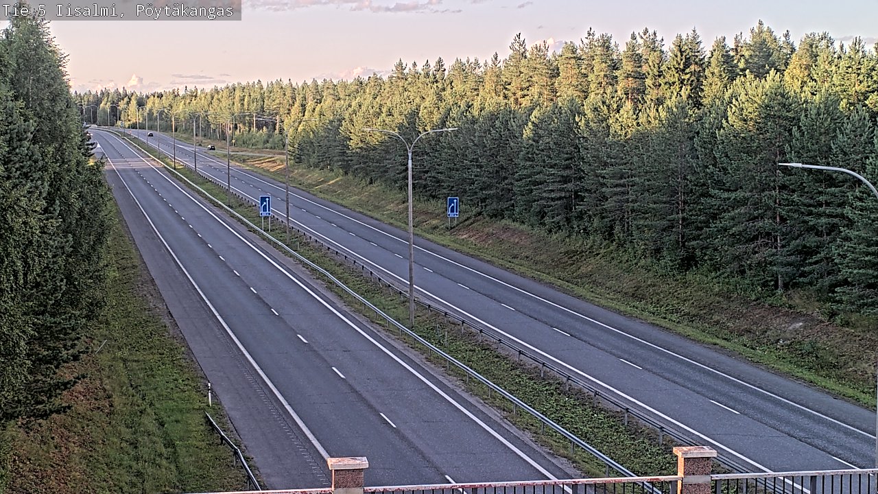 Weather Camera Image Road 5 Iisalmi, Pöytäkangas, Iisalmi, Pohjois-Savo