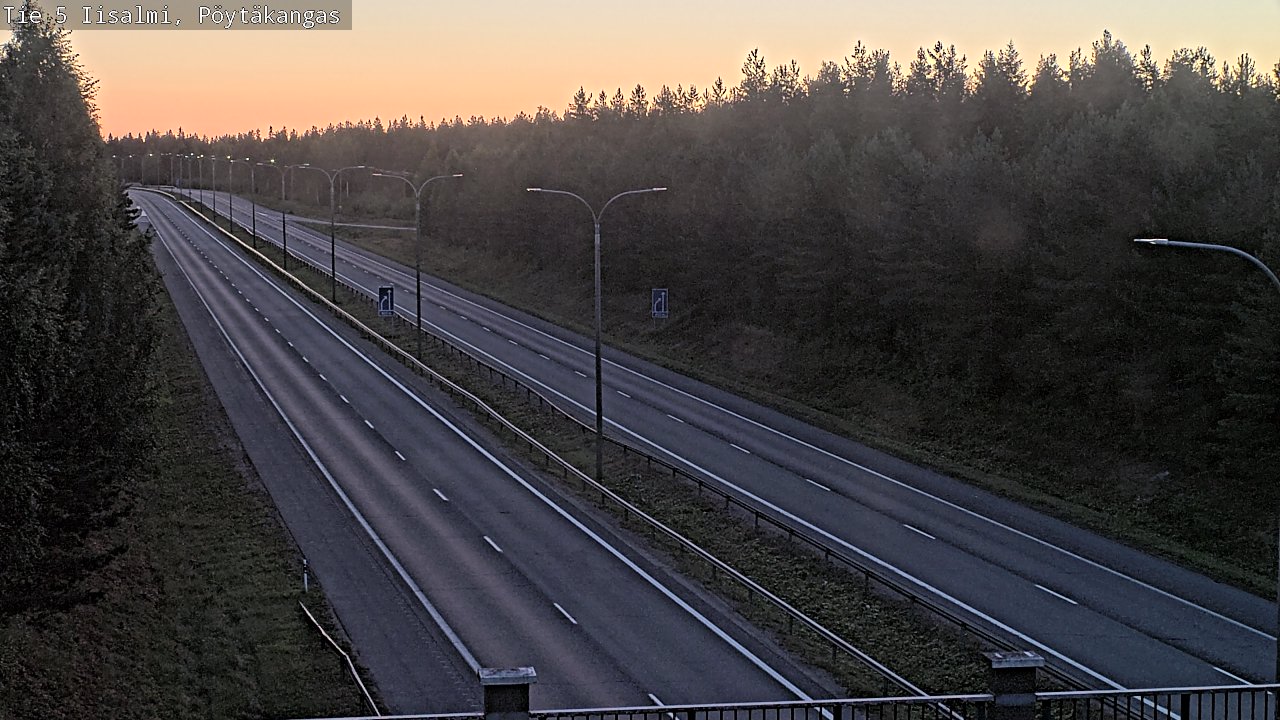 Weather Camera Image Road 5 Iisalmi, Pöytäkangas, Iisalmi, Pohjois-Savo