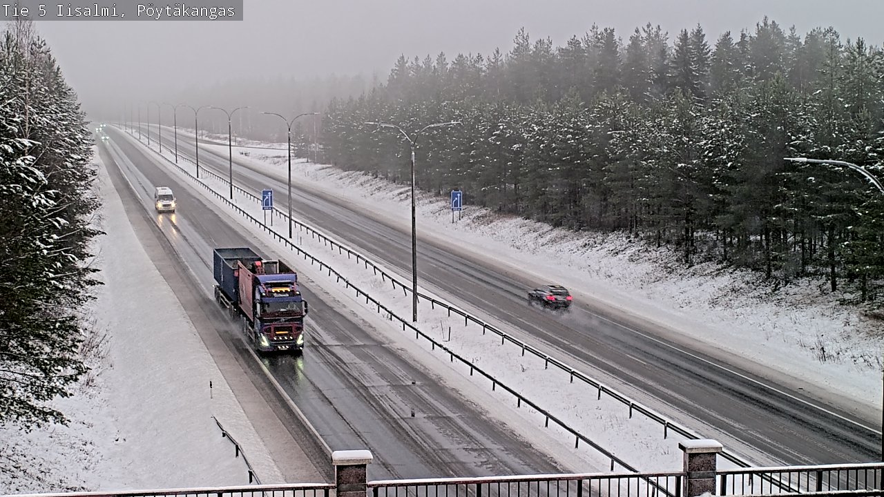 Weather Camera Image Road 5 Iisalmi, Pöytäkangas, Iisalmi, Pohjois-Savo