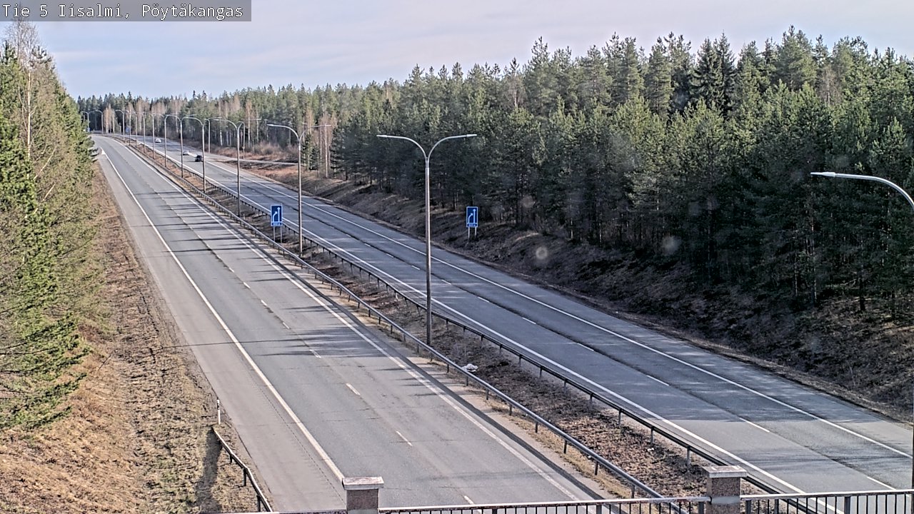 Weather Camera Image Väg 5 Idensalmi, Pöytäkangas, Iisalmi, Pohjois-Savo