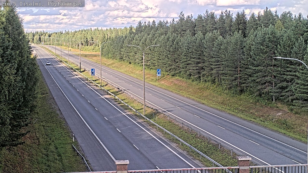 Weather Camera Image Road 5 Iisalmi, Pöytäkangas, Iisalmi, Pohjois-Savo