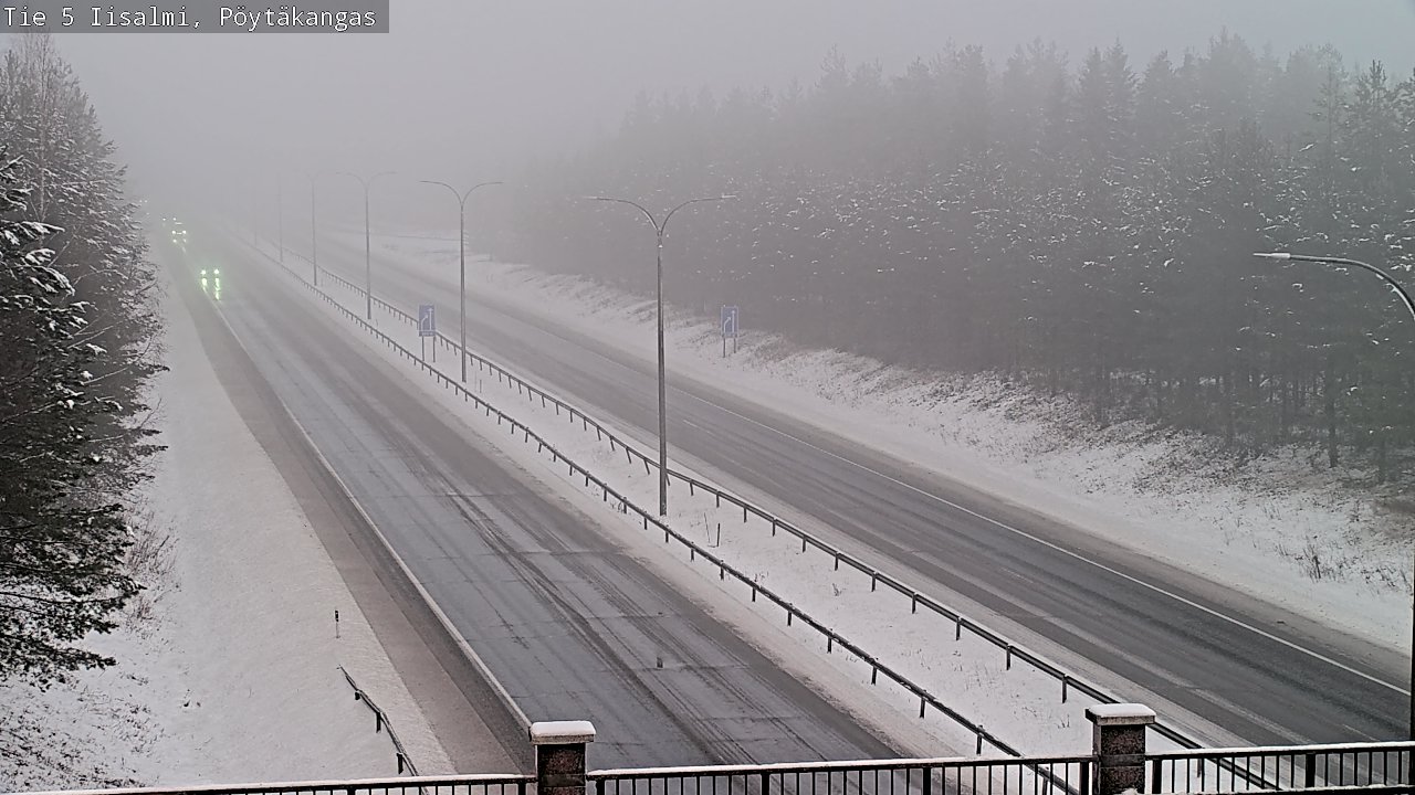 Weather Camera Image Road 5 Iisalmi, Pöytäkangas, Iisalmi, Pohjois-Savo