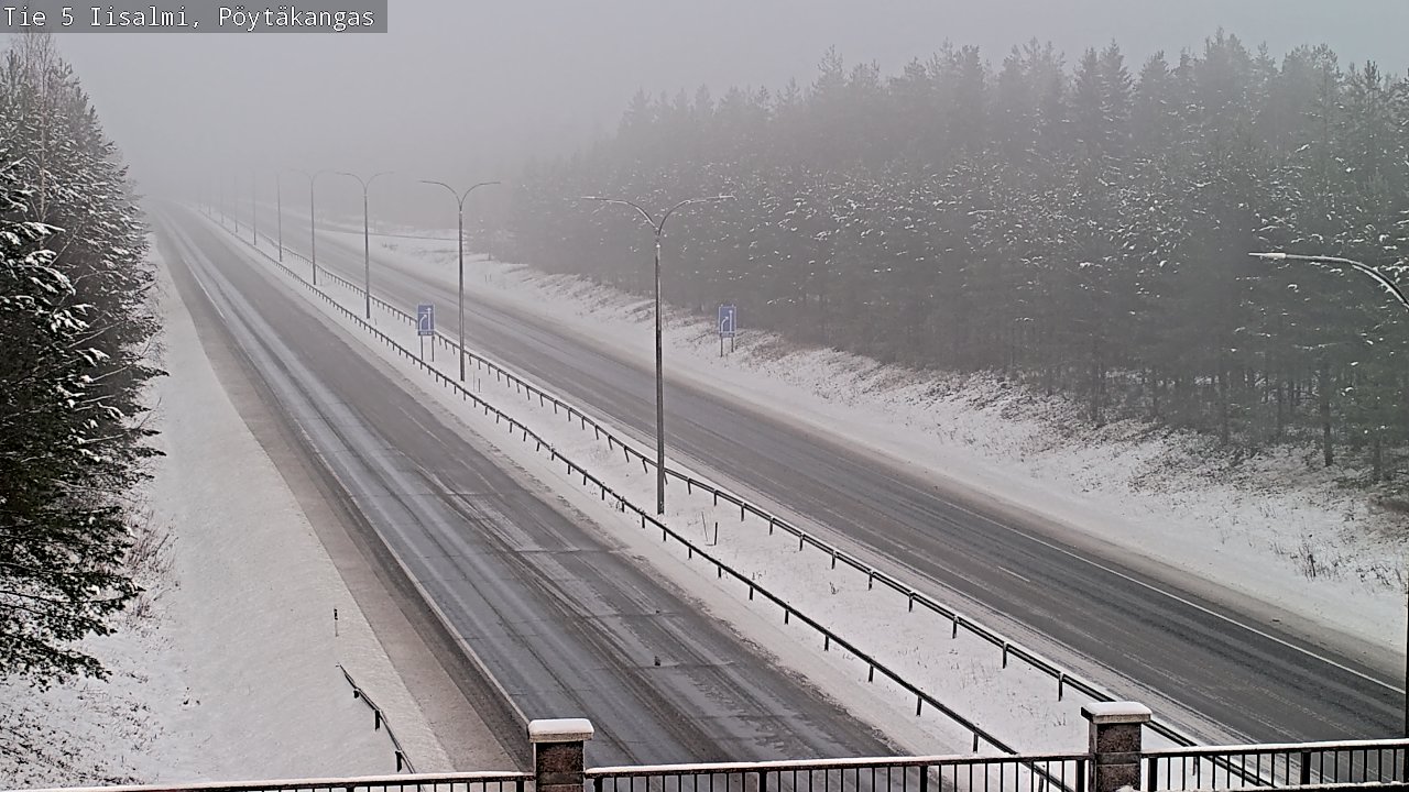 Weather Camera Image Road 5 Iisalmi, Pöytäkangas, Iisalmi, Pohjois-Savo
