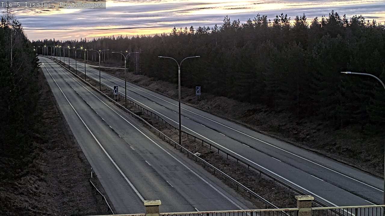 Weather Camera Image Väg 5 Idensalmi, Pöytäkangas, Iisalmi, Pohjois-Savo