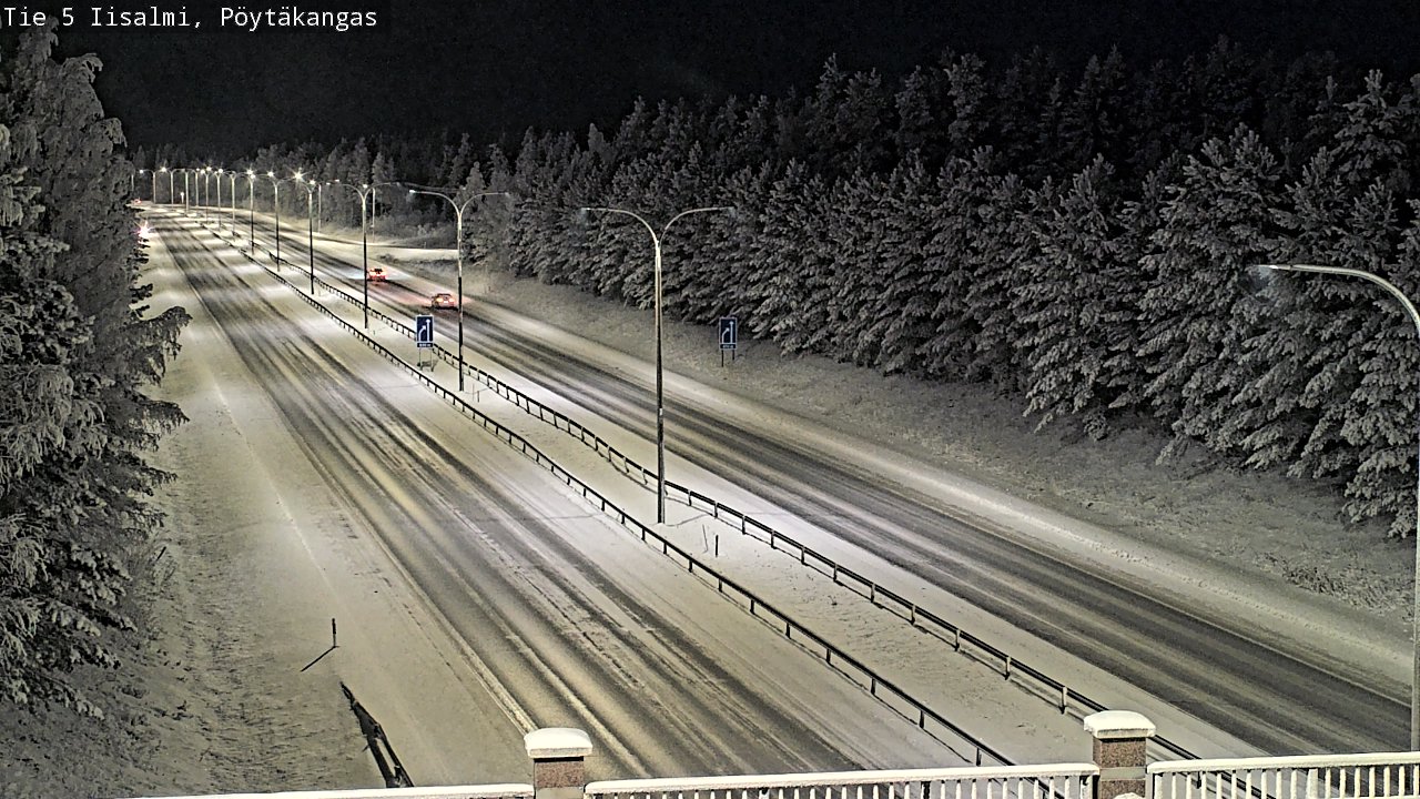 Weather Camera Image Road 5 Iisalmi, Pöytäkangas, Iisalmi, Pohjois-Savo