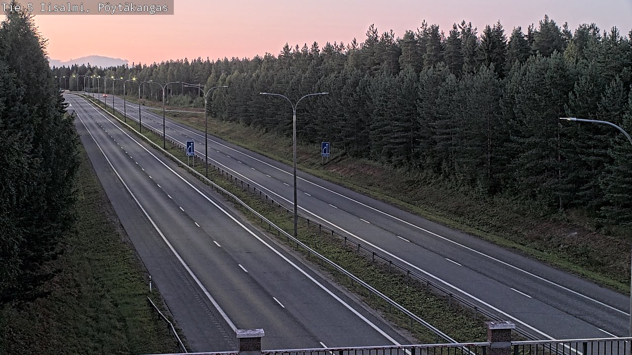 Weather Camera Image Road 5 Iisalmi, Pöytäkangas, Iisalmi, Pohjois-Savo