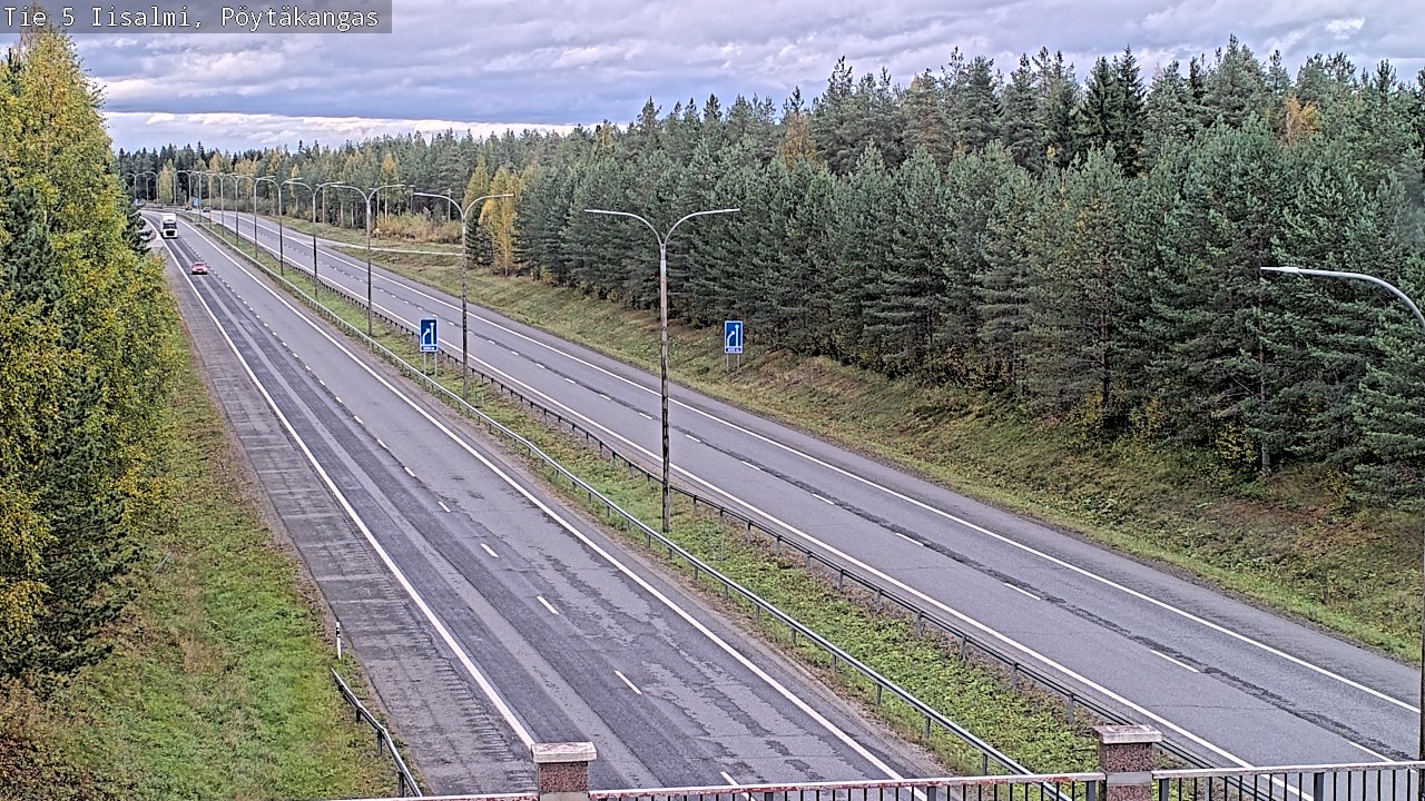 Weather Camera Image Road 5 Iisalmi, Pöytäkangas, Iisalmi, Pohjois-Savo
