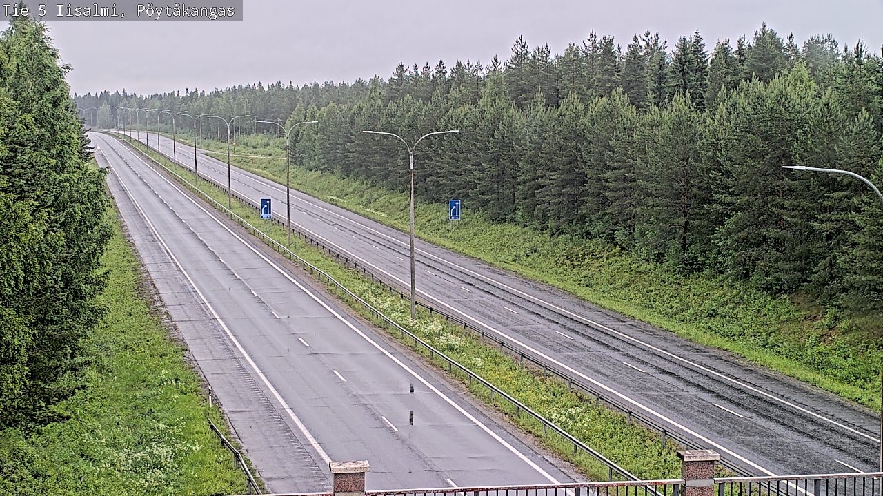 Weather Camera Image Väg 5 Idensalmi, Pöytäkangas, Iisalmi, Pohjois-Savo