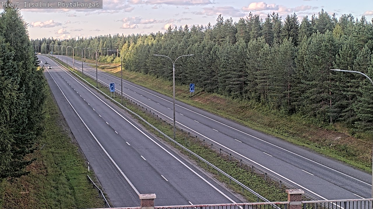 Weather Camera Image Road 5 Iisalmi, Pöytäkangas, Iisalmi, Pohjois-Savo
