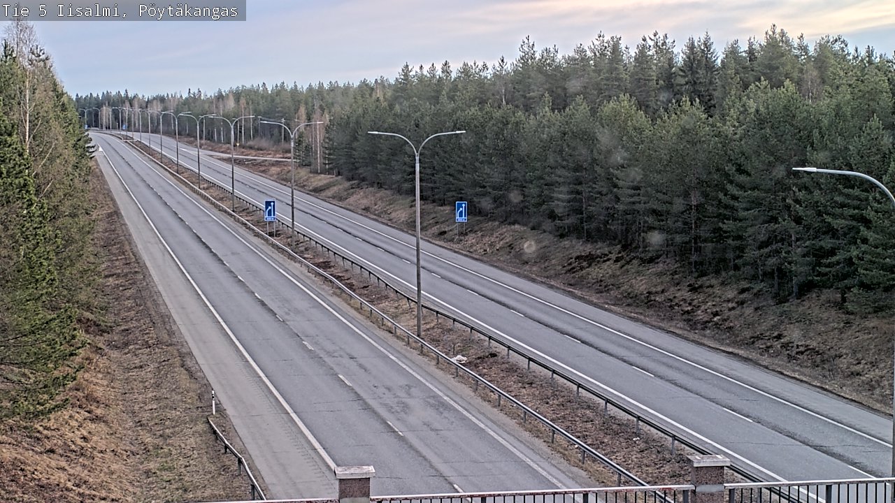 Weather Camera Image Väg 5 Idensalmi, Pöytäkangas, Iisalmi, Pohjois-Savo