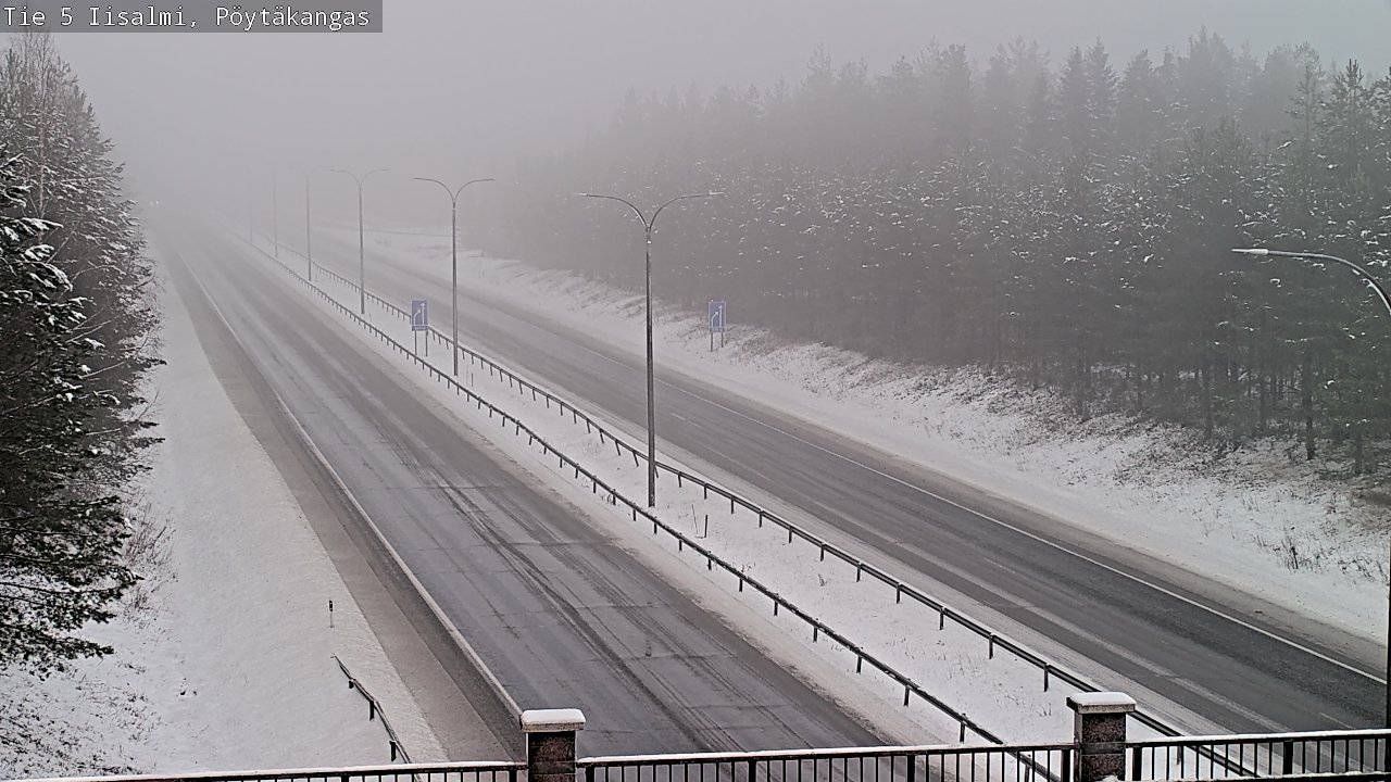 Weather Camera Image Road 5 Iisalmi, Pöytäkangas, Iisalmi, Pohjois-Savo