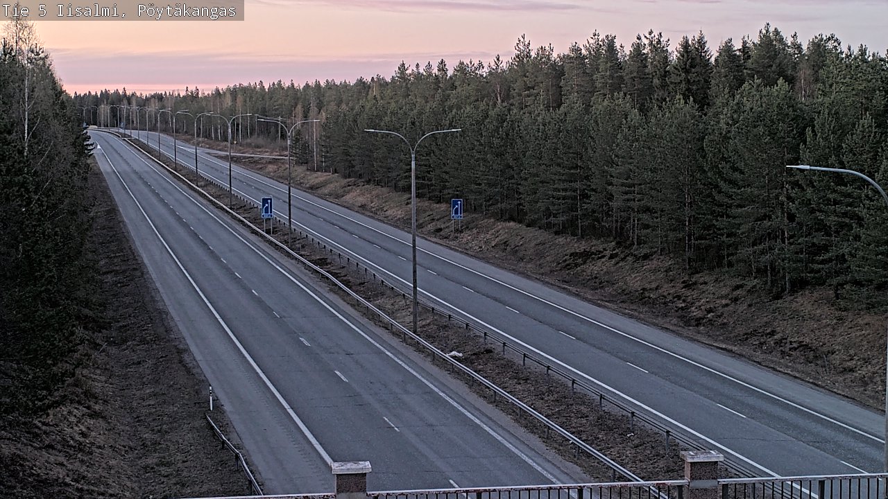 Weather Camera Image Väg 5 Idensalmi, Pöytäkangas, Iisalmi, Pohjois-Savo