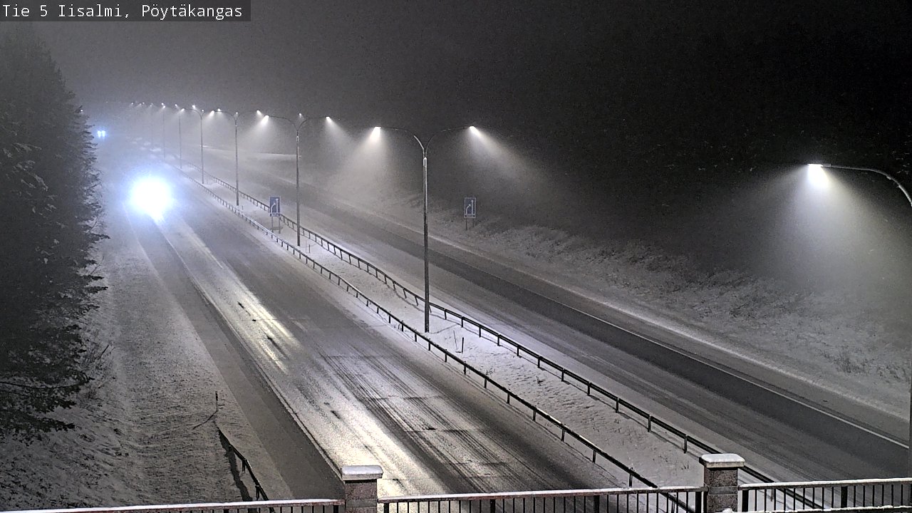 Weather Camera Image Road 5 Iisalmi, Pöytäkangas, Iisalmi, Pohjois-Savo
