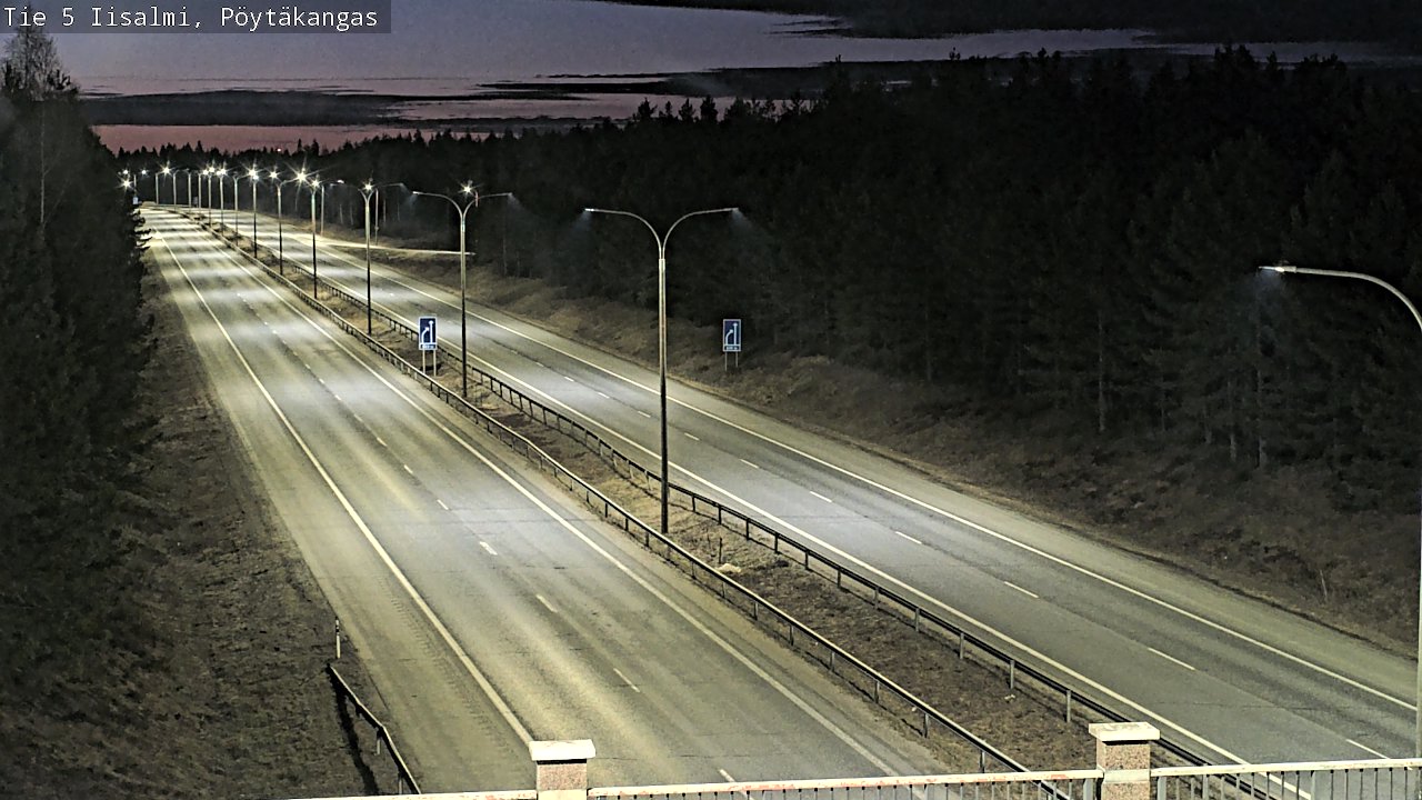 Weather Camera Image Road 5 Iisalmi, Pöytäkangas, Iisalmi, Pohjois-Savo