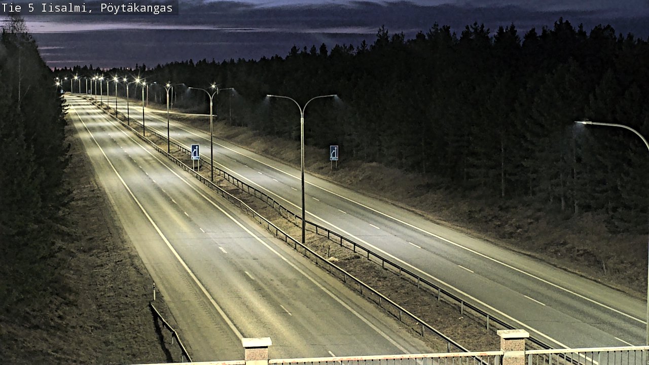 Weather Camera Image Väg 5 Idensalmi, Pöytäkangas, Iisalmi, Pohjois-Savo