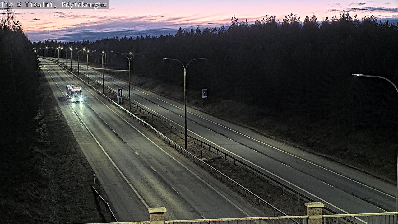 Weather Camera Image Väg 5 Idensalmi, Pöytäkangas, Iisalmi, Pohjois-Savo