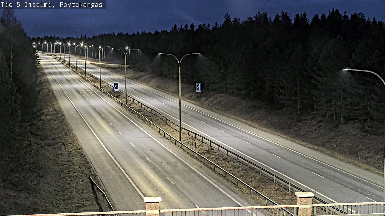 Weather Camera Image Road 5 Iisalmi, Pöytäkangas, Iisalmi, Pohjois-Savo