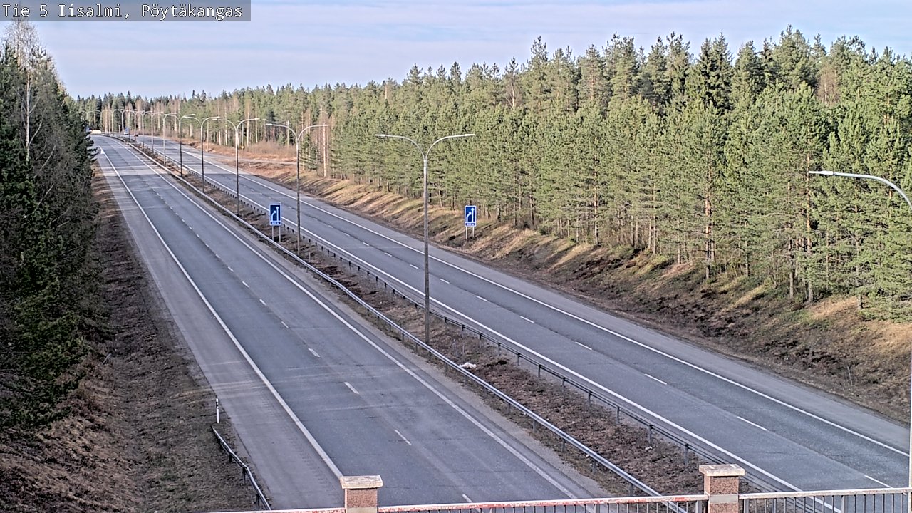 Weather Camera Image Väg 5 Idensalmi, Pöytäkangas, Iisalmi, Pohjois-Savo
