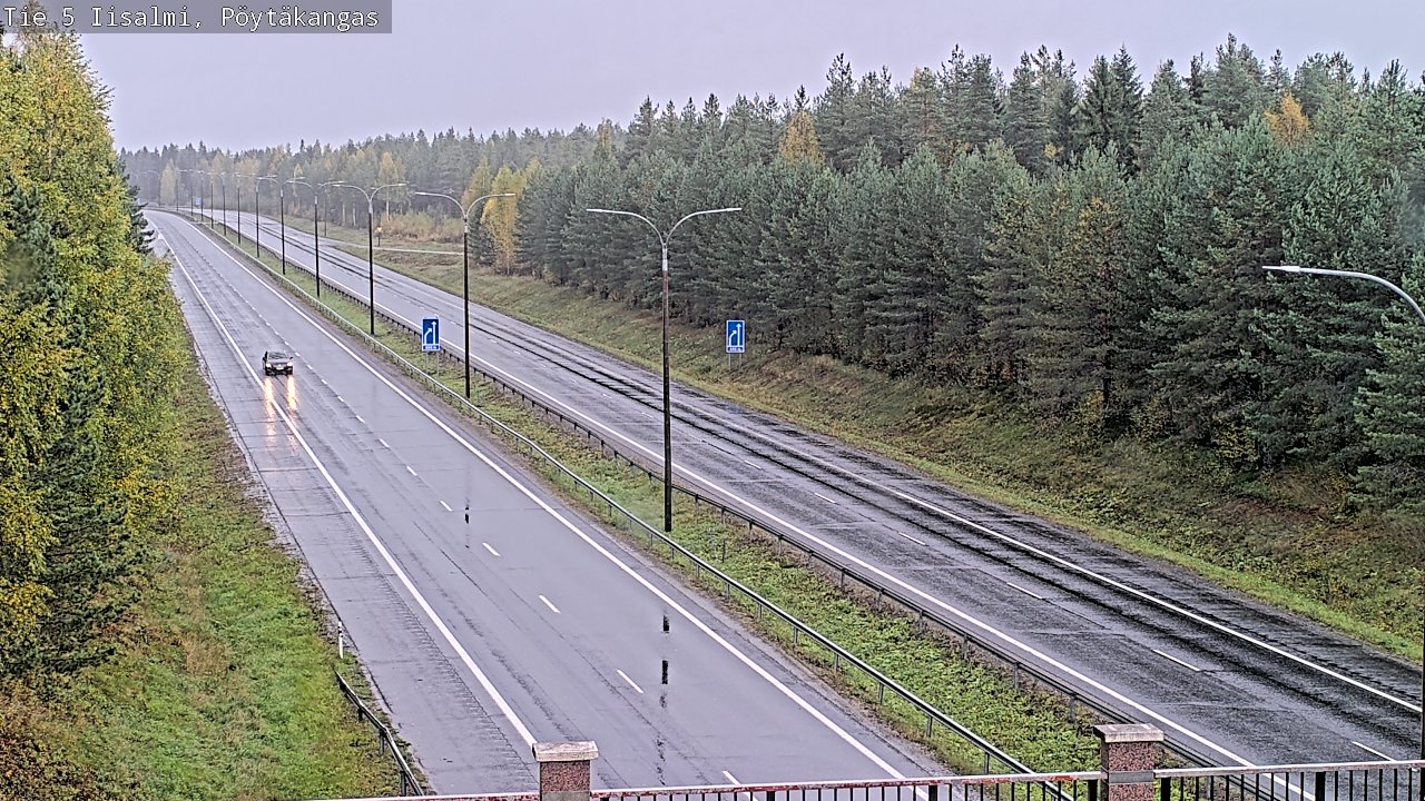 Weather Camera Image Road 5 Iisalmi, Pöytäkangas, Iisalmi, Pohjois-Savo