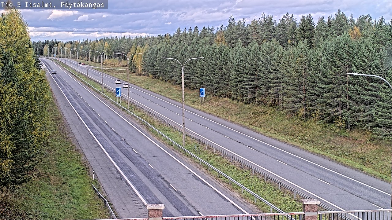 Weather Camera Image Road 5 Iisalmi, Pöytäkangas, Iisalmi, Pohjois-Savo