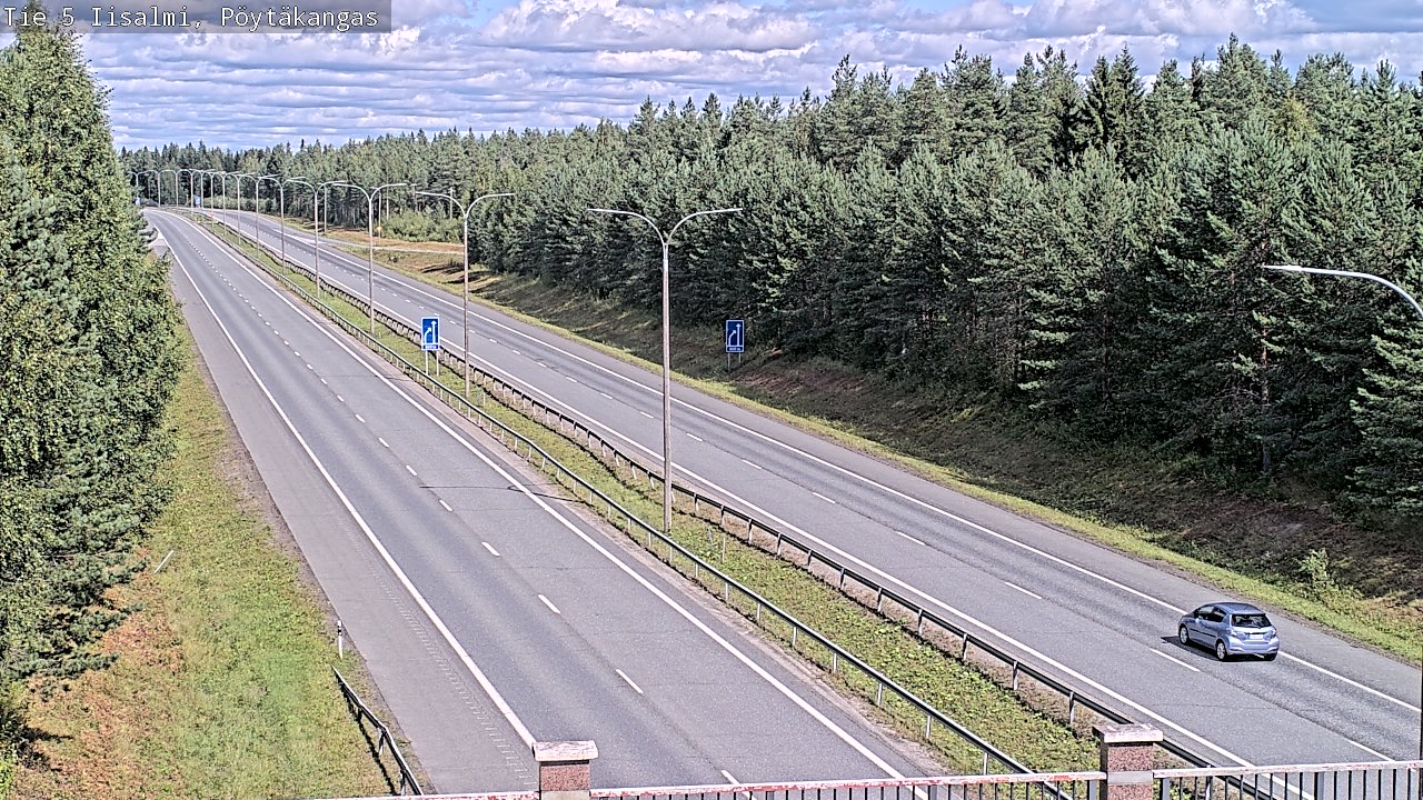 Weather Camera Image Road 5 Iisalmi, Pöytäkangas, Iisalmi, Pohjois-Savo