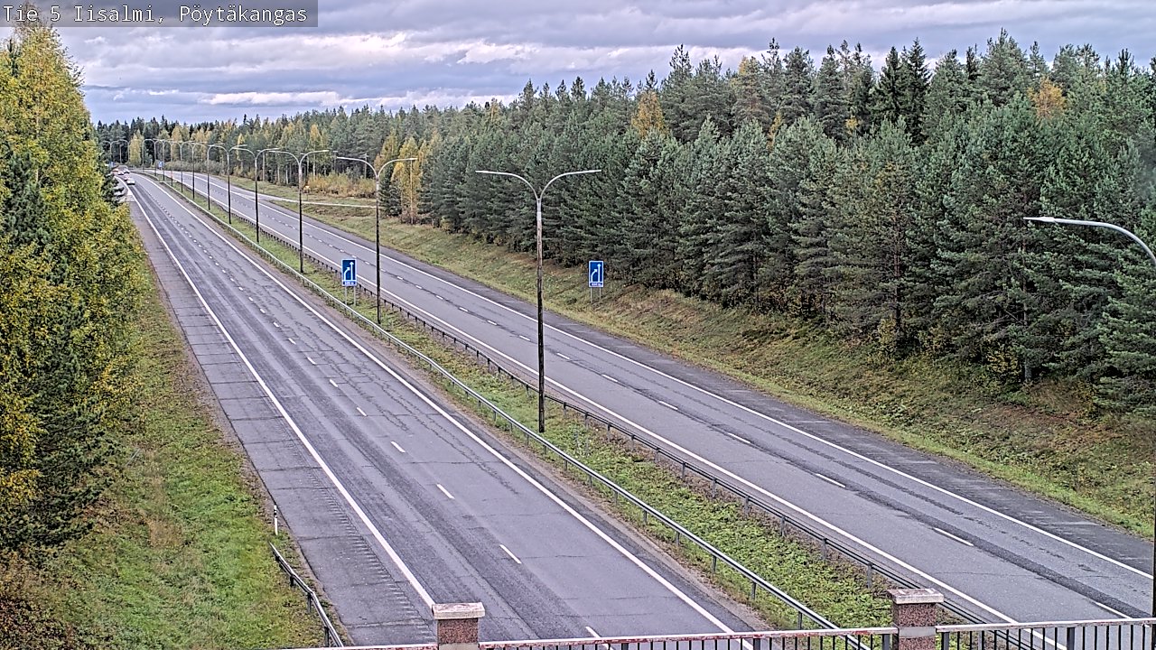 Weather Camera Image Road 5 Iisalmi, Pöytäkangas, Iisalmi, Pohjois-Savo