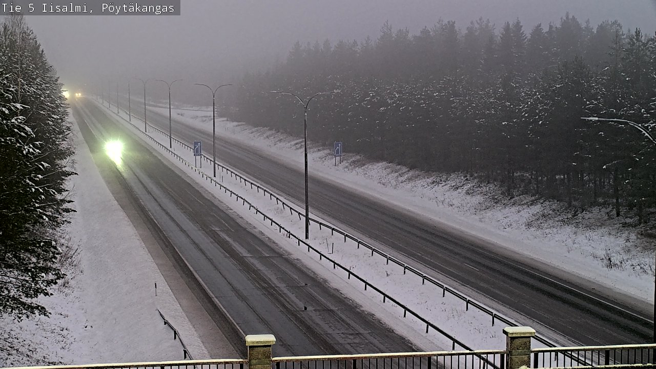 Weather Camera Image Road 5 Iisalmi, Pöytäkangas, Iisalmi, Pohjois-Savo