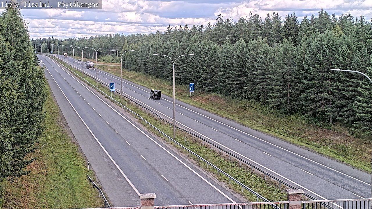 Weather Camera Image Road 5 Iisalmi, Pöytäkangas, Iisalmi, Pohjois-Savo