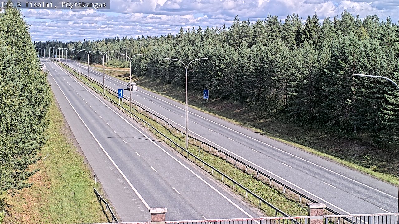 Weather Camera Image Road 5 Iisalmi, Pöytäkangas, Iisalmi, Pohjois-Savo