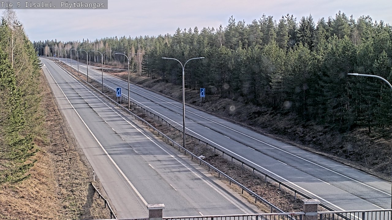 Weather Camera Image Väg 5 Idensalmi, Pöytäkangas, Iisalmi, Pohjois-Savo
