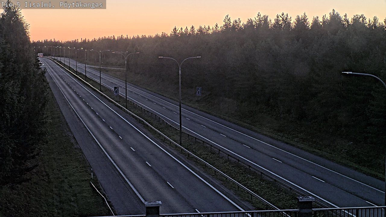 Weather Camera Image Road 5 Iisalmi, Pöytäkangas, Iisalmi, Pohjois-Savo