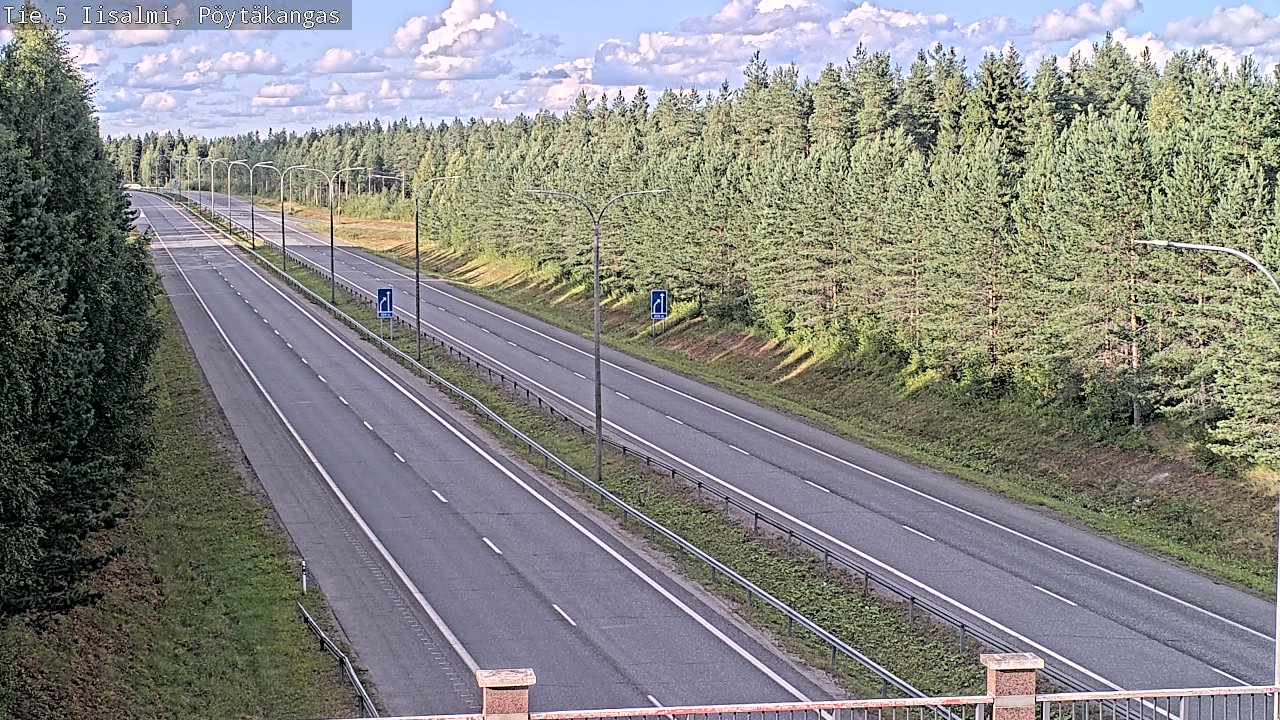 Weather Camera Image Road 5 Iisalmi, Pöytäkangas, Iisalmi, Pohjois-Savo