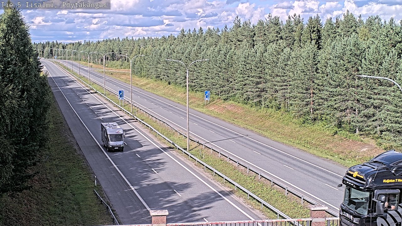 Weather Camera Image Road 5 Iisalmi, Pöytäkangas, Iisalmi, Pohjois-Savo