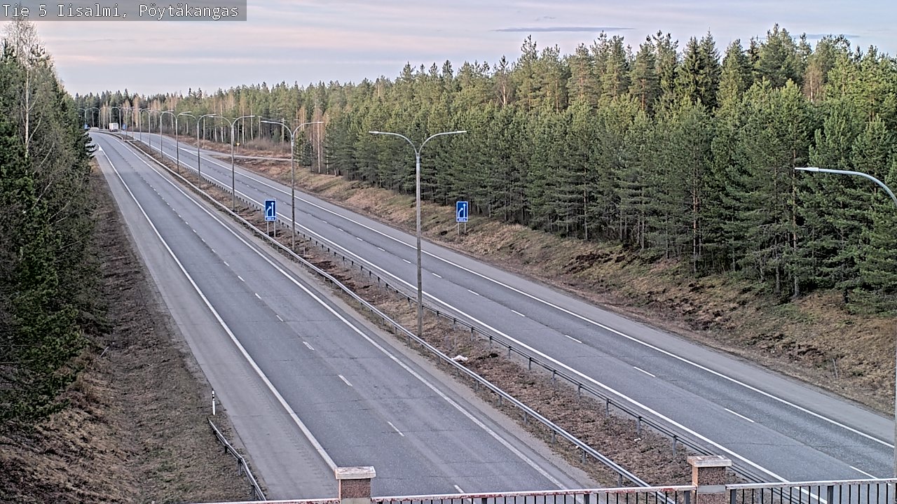 Weather Camera Image Väg 5 Idensalmi, Pöytäkangas, Iisalmi, Pohjois-Savo