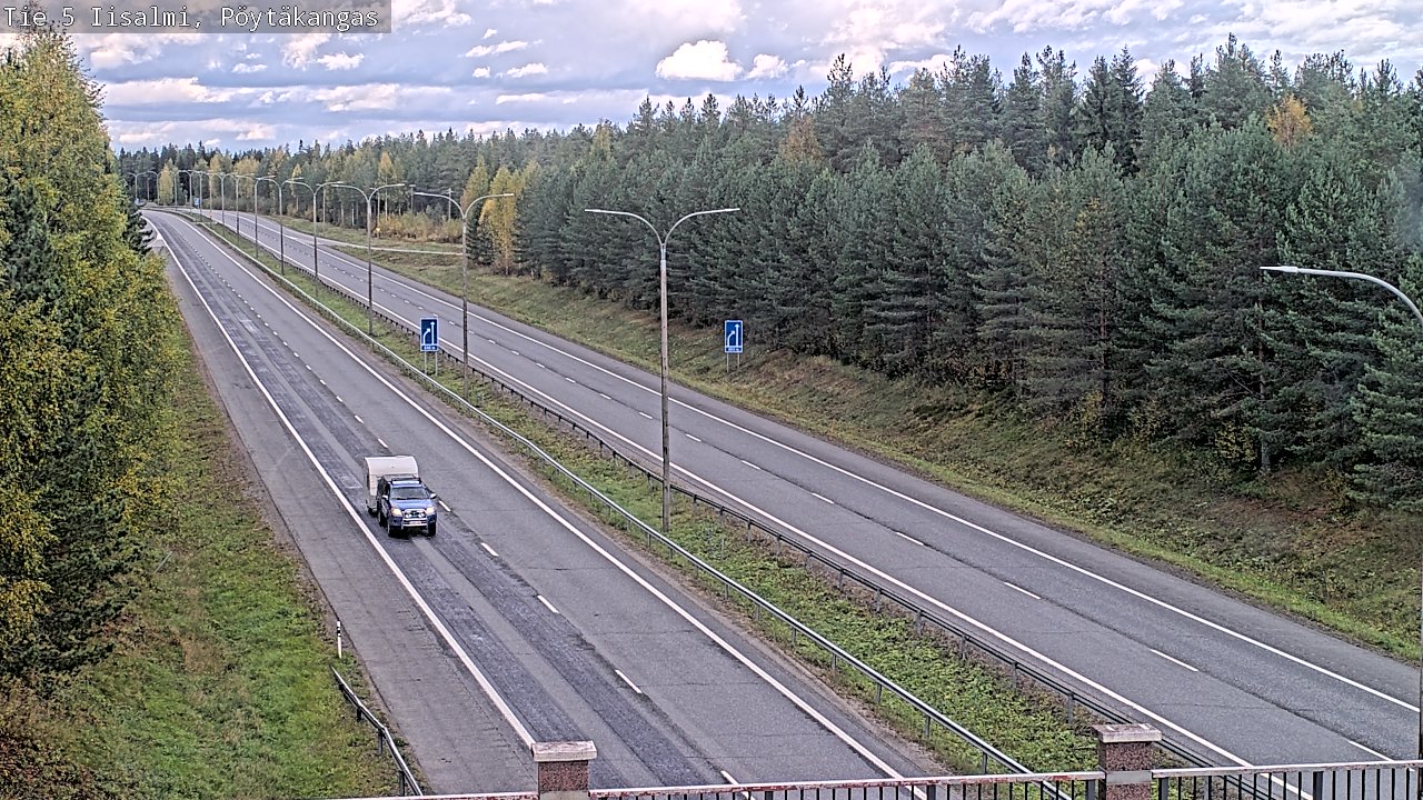 Weather Camera Image Road 5 Iisalmi, Pöytäkangas, Iisalmi, Pohjois-Savo